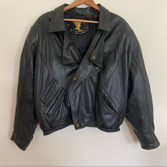 Eagle U.S.A. Other - EAGLE U.S.A. Black Leather Motorcycle Jacket
